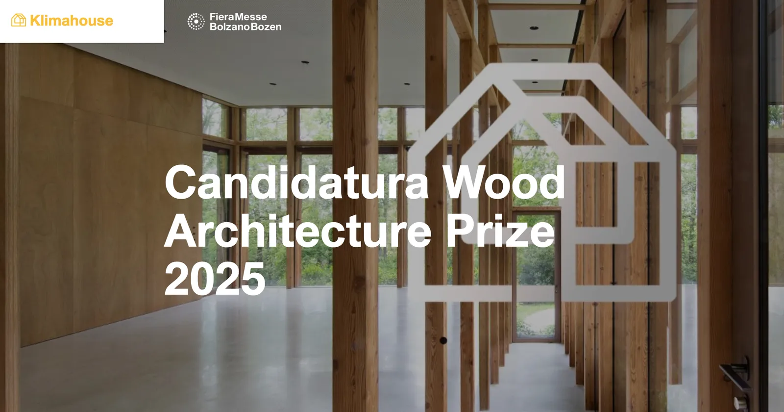 Aperte le candidature al Wood Architecture Prize by Klimahouse 2025