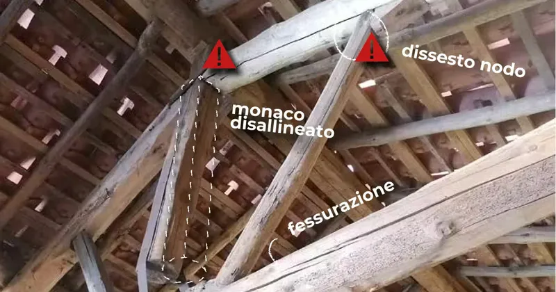 Capriate lignee: segnali di rischio e soluzioni per tutelarle