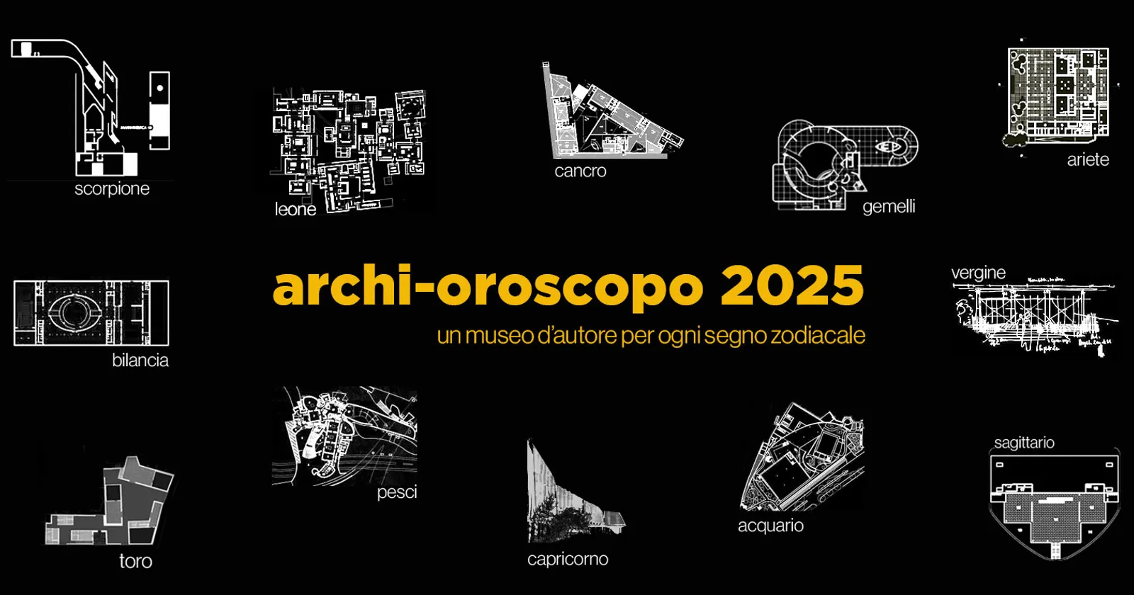 Archi-oroscopo 2025. A ogni segno zodiacale il suo museo d'autore nel mondo