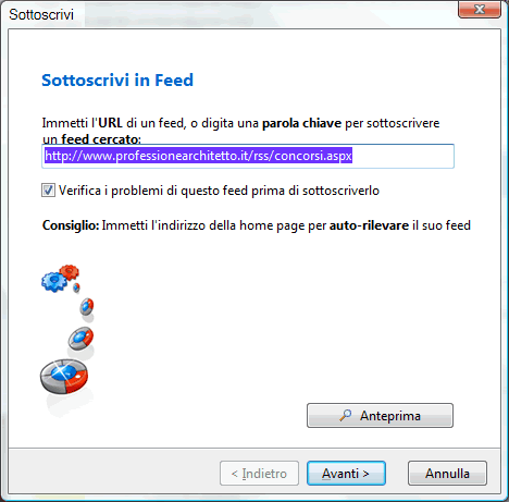 Sottoscrivi un nuovo feed