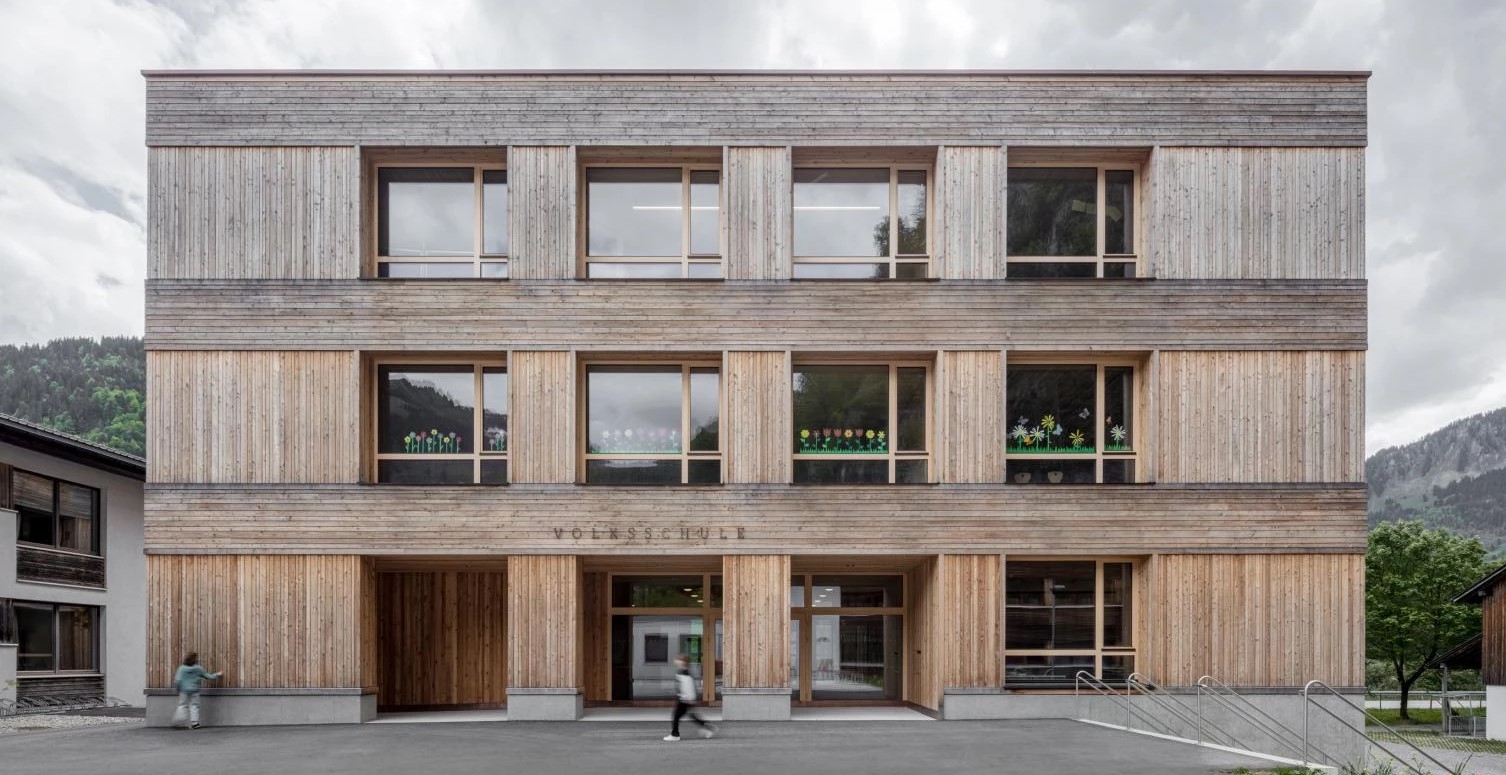 Austria: Escuela primaria en Au - Bernardo Bader Architekten